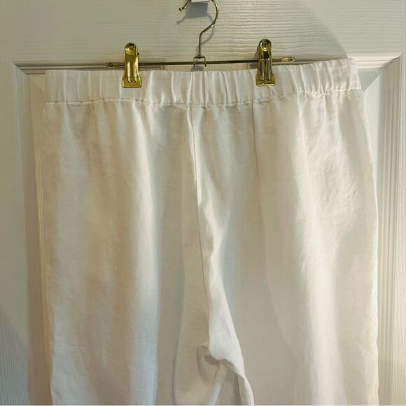 Eileen Fisher Linen Wide Leg Pants - Picture 9 of 11